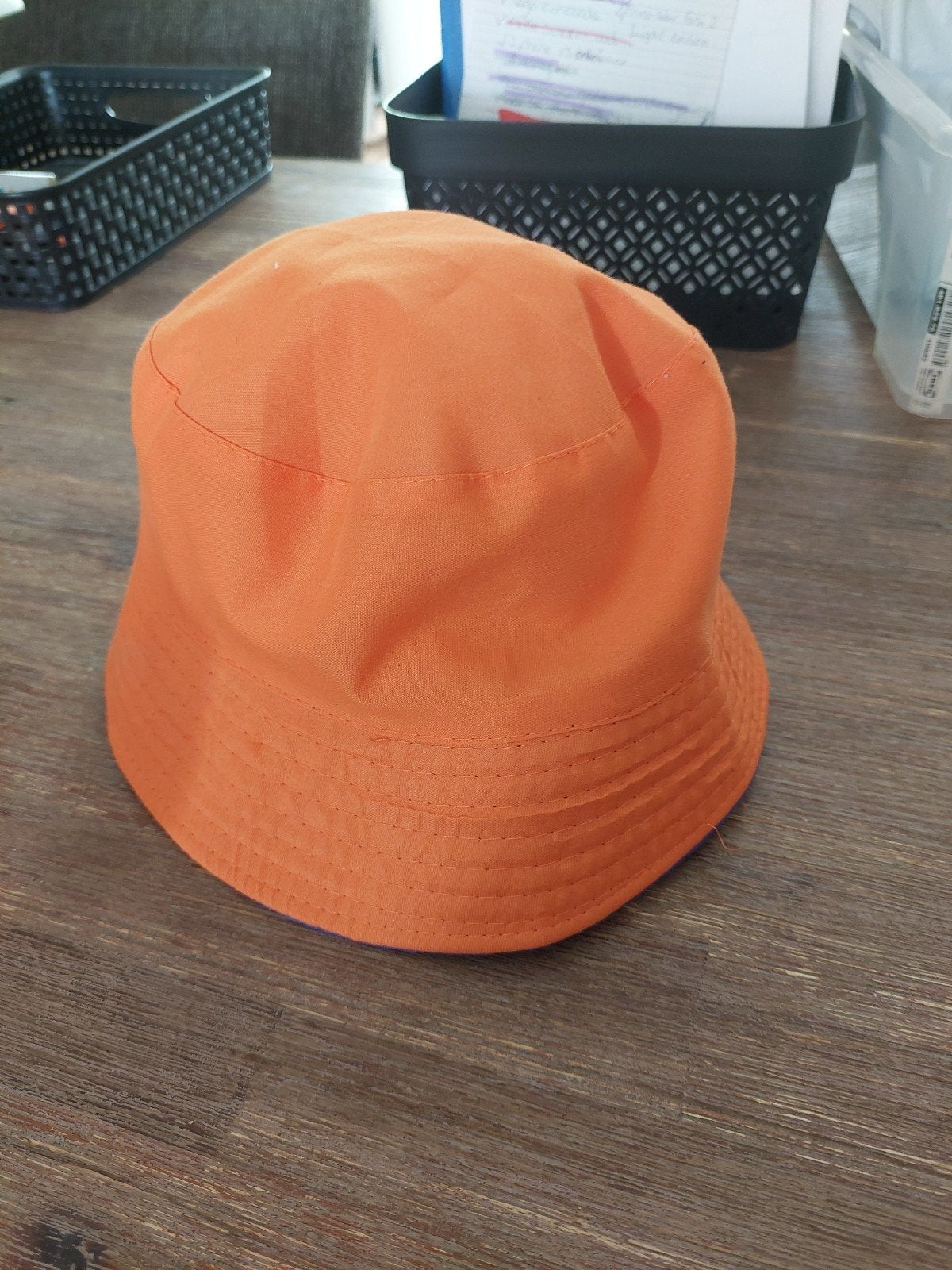 Oranje Hoedjes Set: Bucket Hat en Mini Haarclip, Hoed, One size fits all, Ophalen of Verzenden, Onbekend