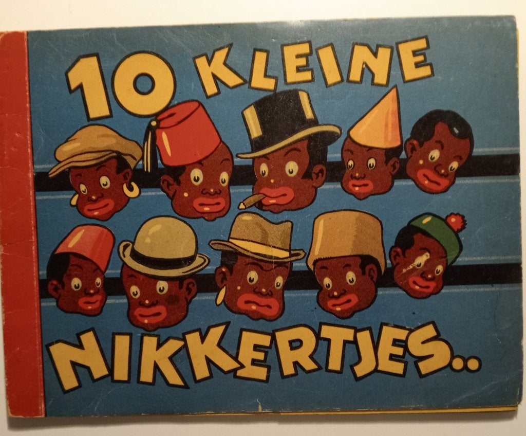 10 Kleine Nikkertjes  ca 1935  aftelrijm prentenboekje, Ophalen of Verzenden, Zo goed als nieuw, Fictie algemeen