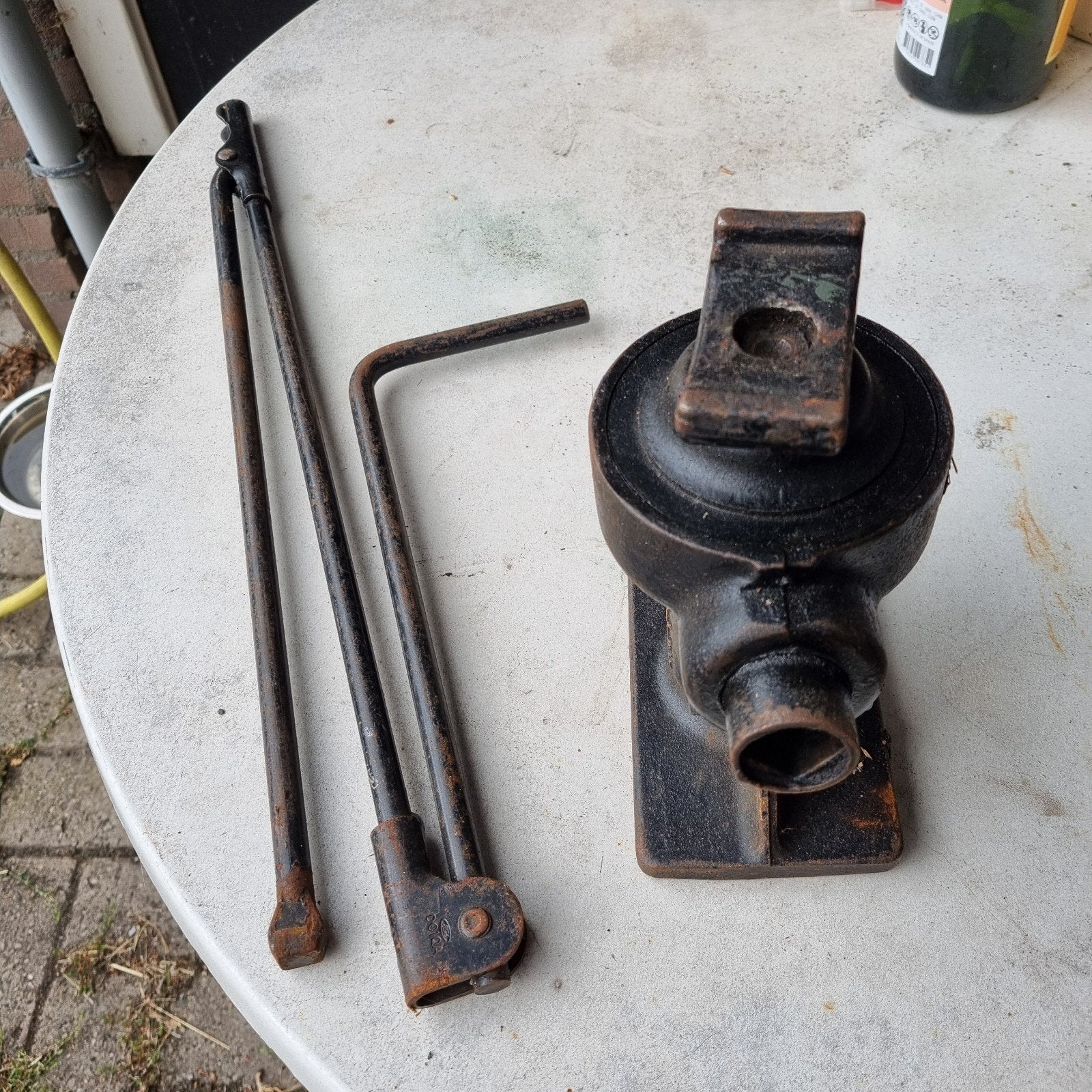 Auto krik Landrover, Ophalen