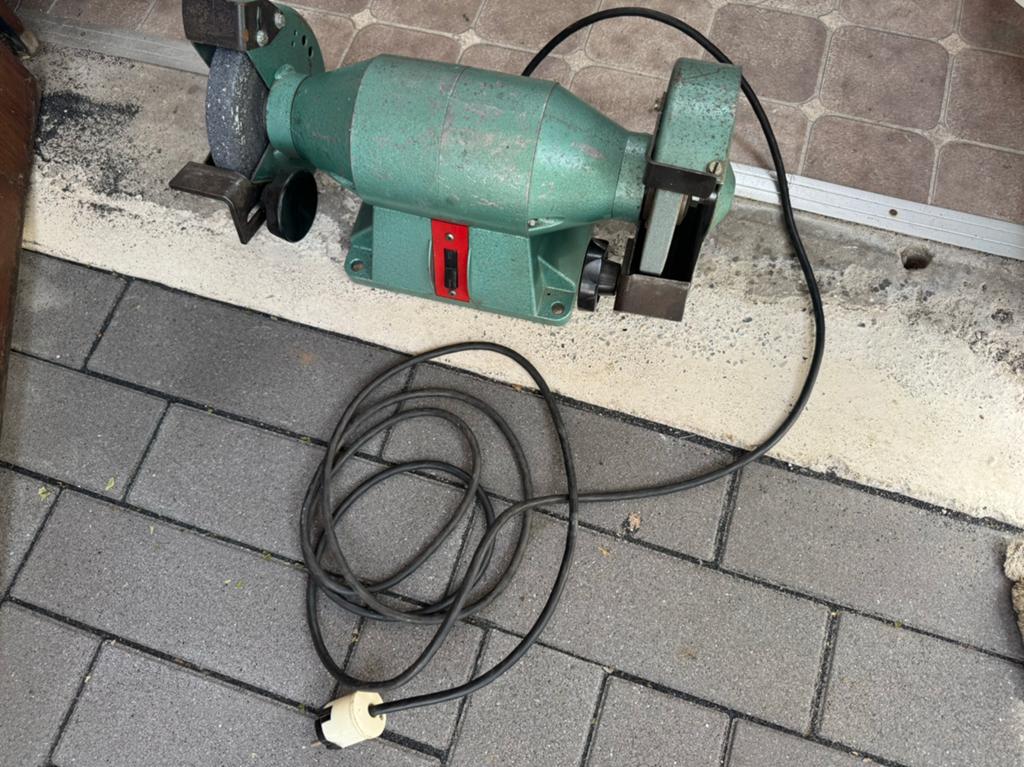 Vintage VEB werkplaats bankslijpmachine 400w 160mm, Ophalen, Zo goed als nieuw, Minder dan 700 watt, Werkbankslijpmachine