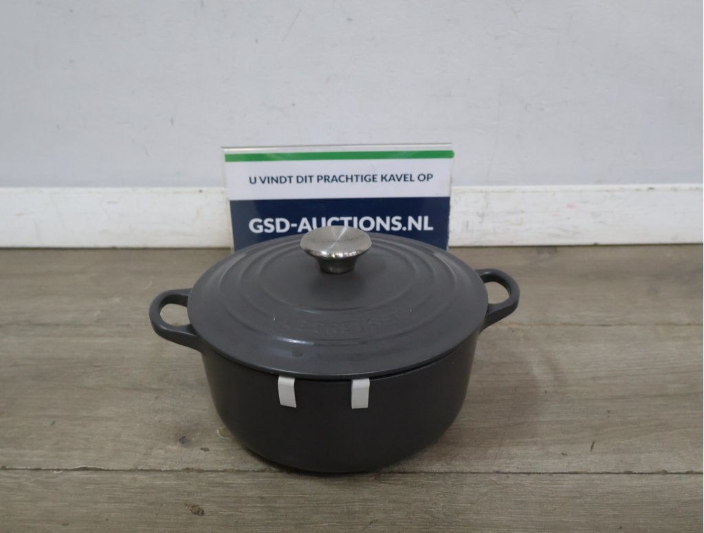 Le Creuset gietijzeren braadpan grijs, Ophalen of Verzenden, Niet ingevuld, Niet ingevuld, Niet ingevuld