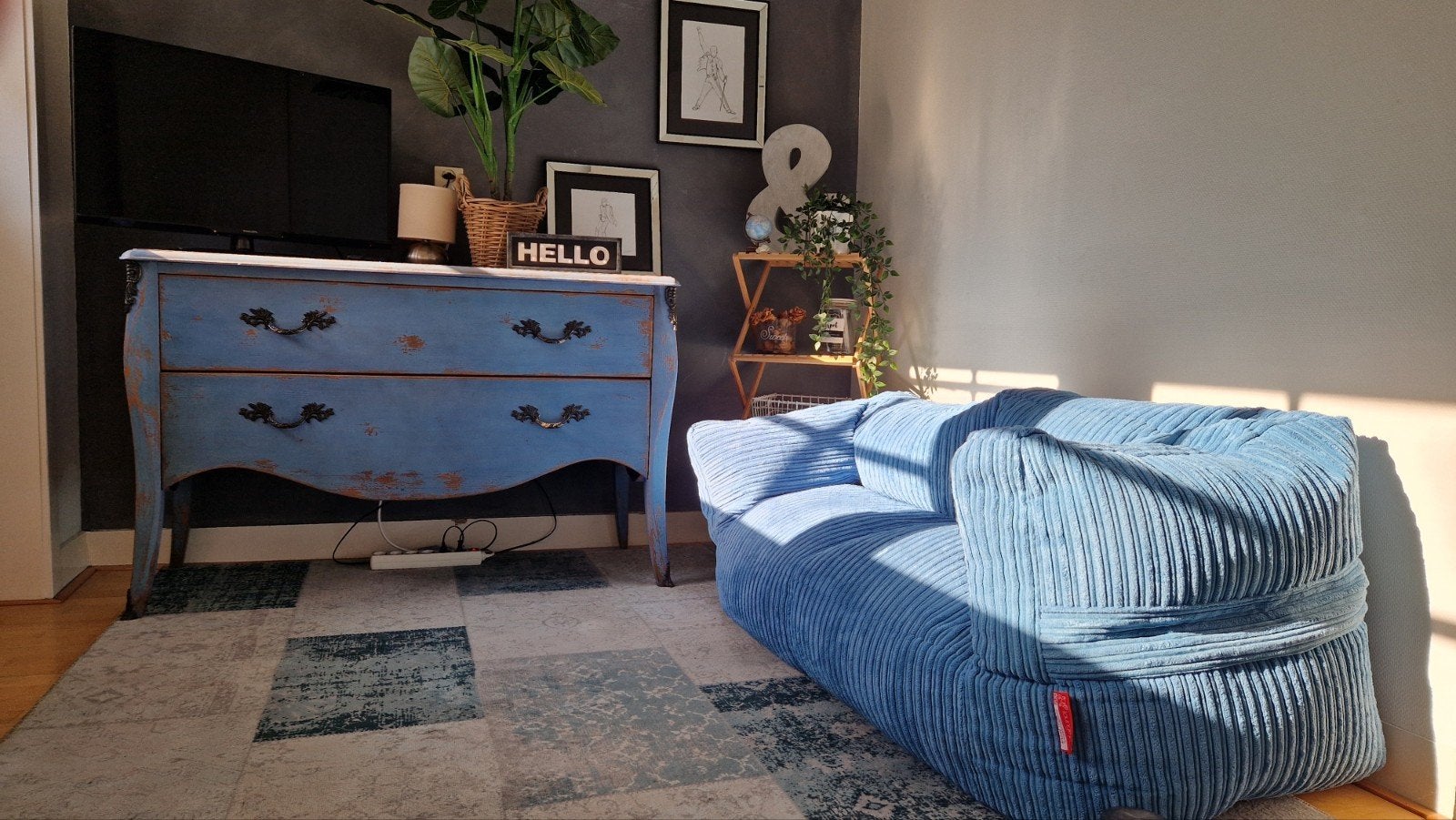 Zitzak bank van Lounge Pug, Ophalen, Zo goed als nieuw, 180 cm of meer, Minder dan 70 cm