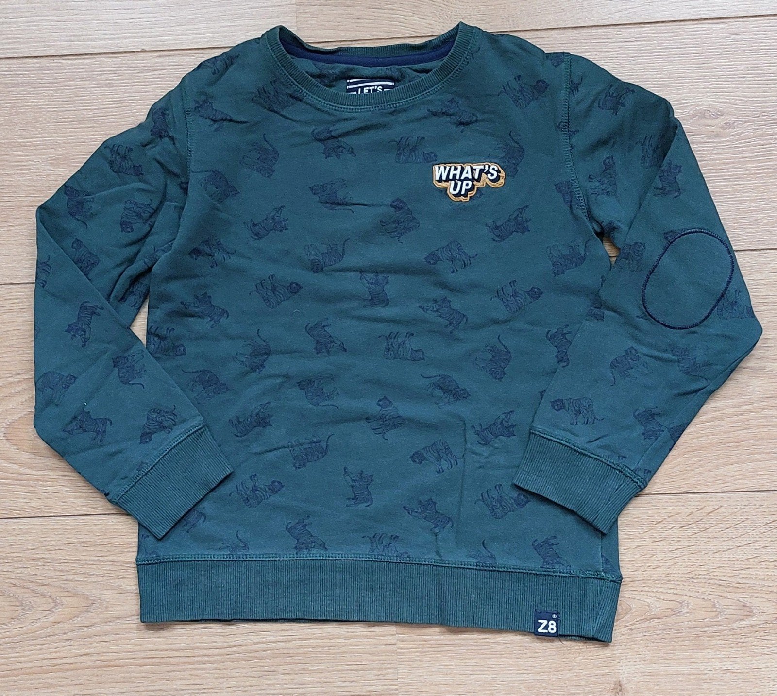 groen z8 trui tijgers maat 140 146, Kinderen en Baby's, Ophalen of Verzenden, Zo goed als nieuw, Jongen, Z8