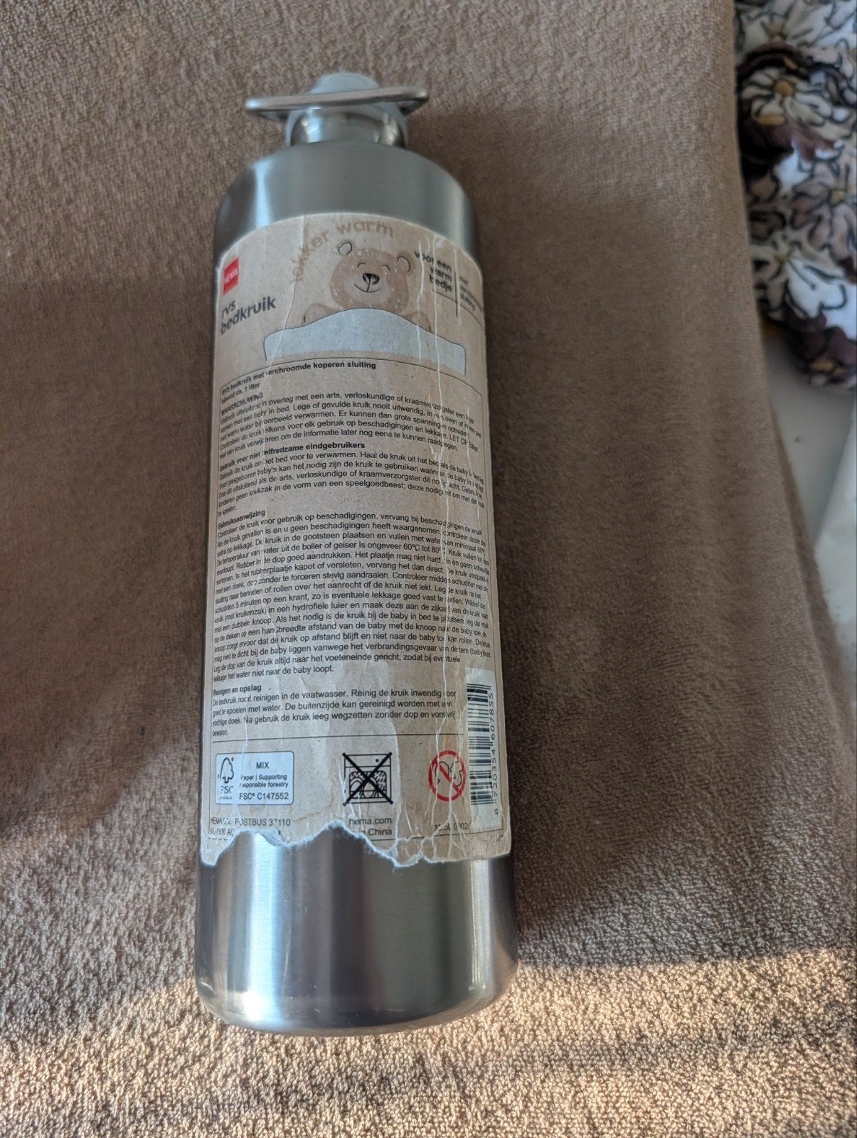 Hema RVS Bedkruik voor Baby - Lekker Warm, Ophalen of Verzenden
