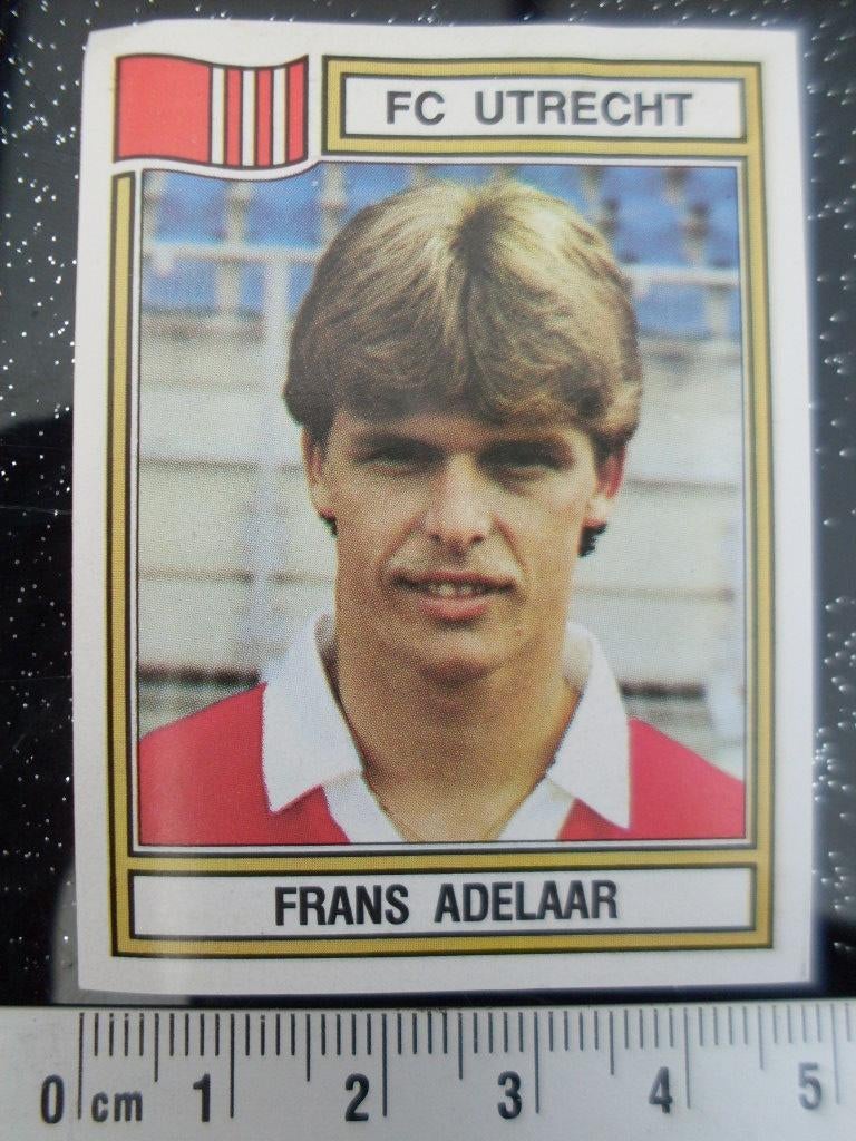 panini sticker voetbal 83 fc utrecht Frans Adelaar nr ?, Verzenden, Zo goed als nieuw, F.C. Utrecht, Poster, Plaatje of Sticker