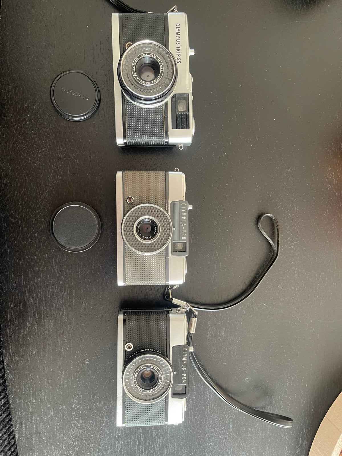 OLYMPUS TRIP 25 & OLYMPUS PEN & CANON 244T and METZ 45 CT-1, Ophalen, Zo goed als nieuw, Overige merken