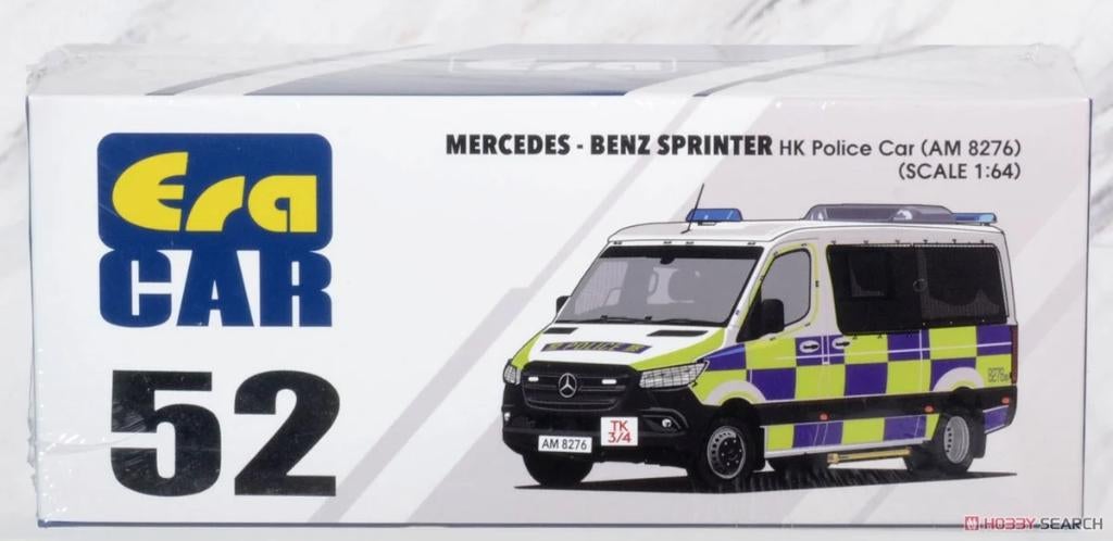 Mercedes-Benz Sprinter van Era Car 1/64 HK Police Car AM8276, Ophalen of Verzenden, Nieuw, Auto