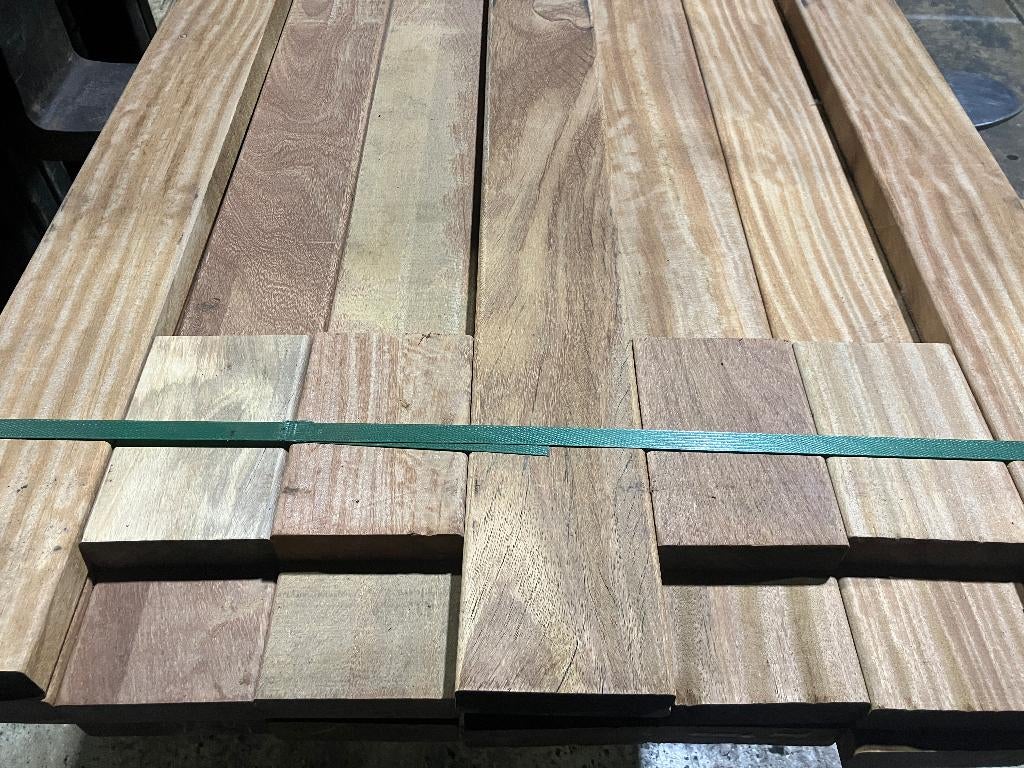 vlonderplanken-terrasplanke-planken-Hardhout-Cumaru-35x120mm, Ophalen, Nieuw, Hardhout, 250 cm of meer