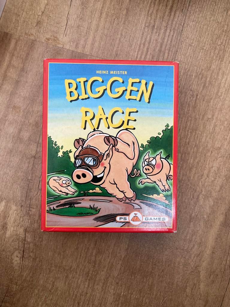 Biggen Race - Leuk familiespel, nooit gespeeld!, Hobby en Vrije tijd, Gezelschapsspellen | Bordspellen, Drie of vier spelers, Ophalen of Verzenden