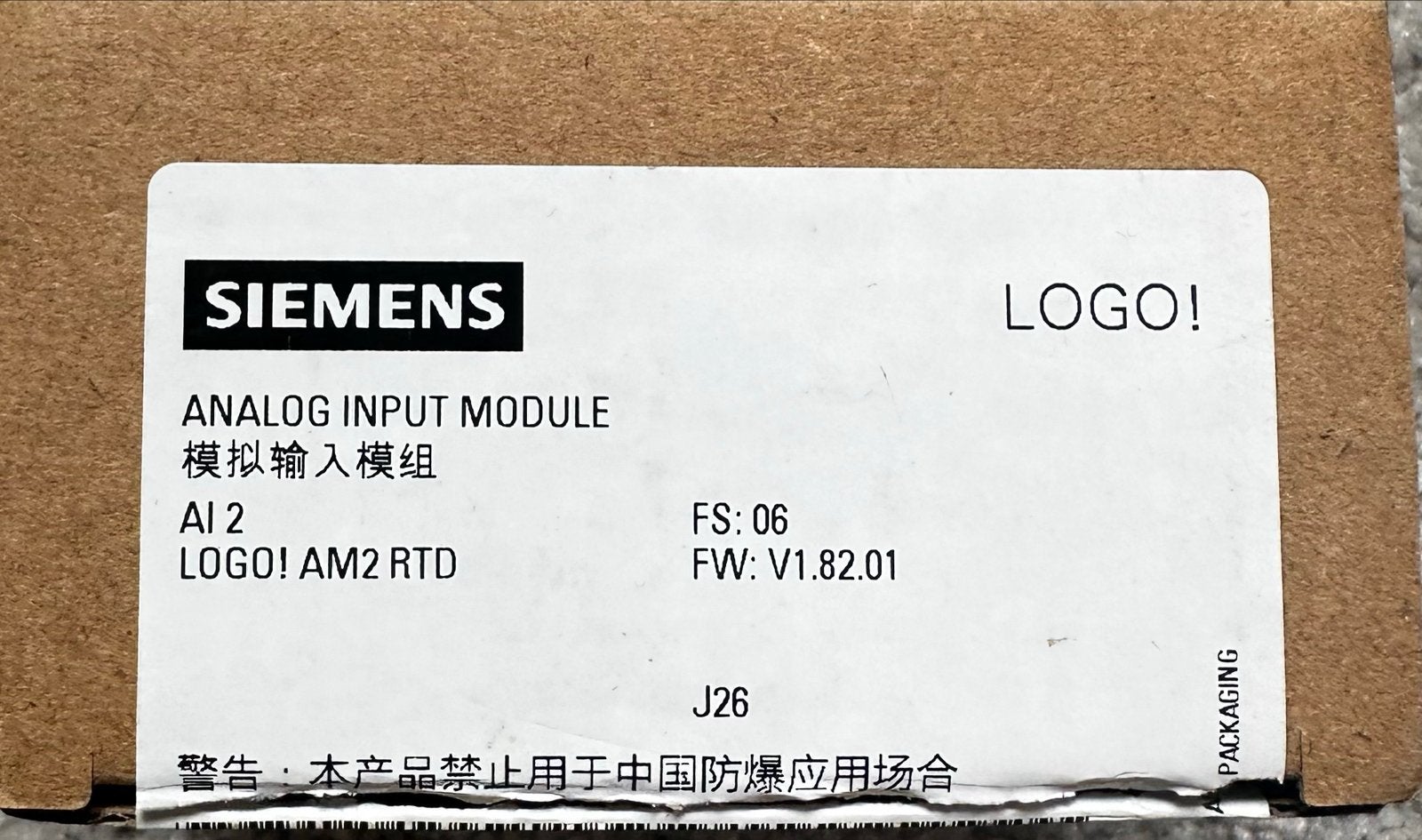 Siemens LOGO! AM2 RTD Analoge Ingangsmodule 6ED1055-1MD00-0B, Ophalen of Verzenden, Nieuw