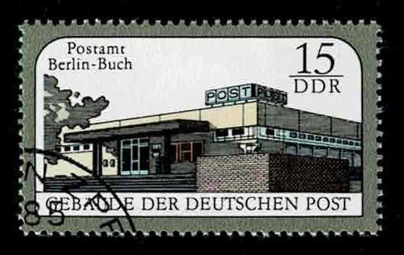 postzegel 2758 DDR Postkantoor Berlin-Buch, Ophalen of Verzenden, DDR, Gestempeld