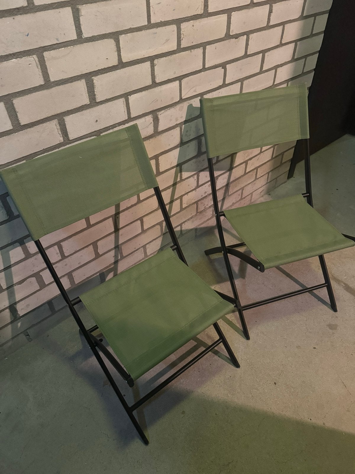 2x Ambiance Vouwstoel - Olijfgroen - Nieuw, Ophalen, Nieuw, Campingstoel