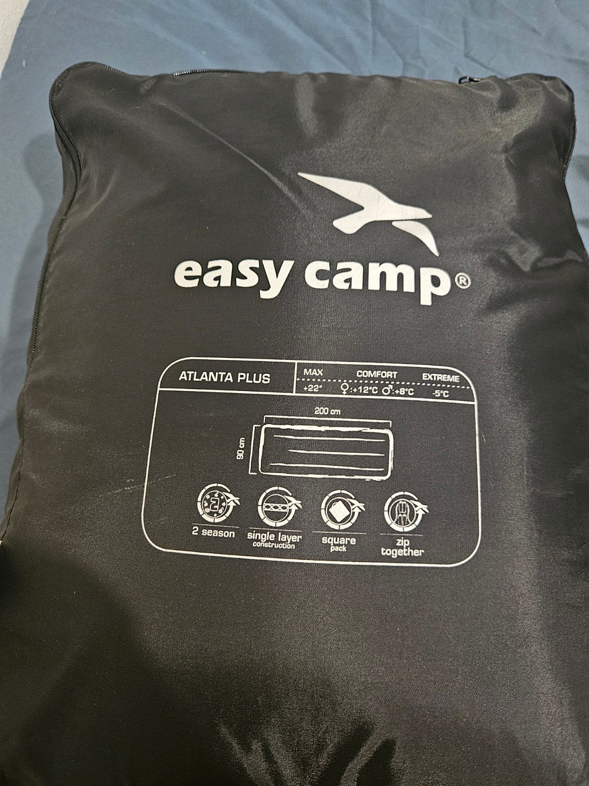 Easy camp atlanta plus slaapzak, Caravans en Kamperen, Slaapzakken, Ophalen