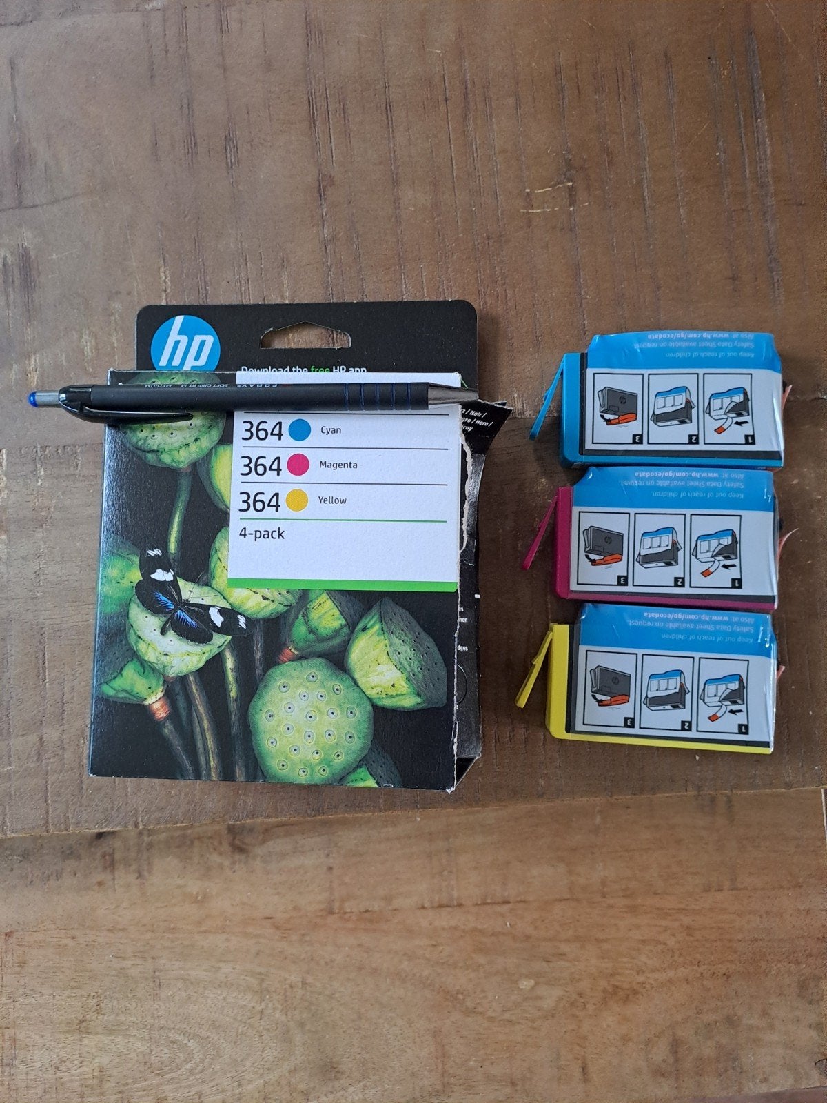 HP 364 Inktpatronen - Cyan, Magenta, Geel (3 stuks), Ophalen of Verzenden, Nieuw, Cartridge, HP
