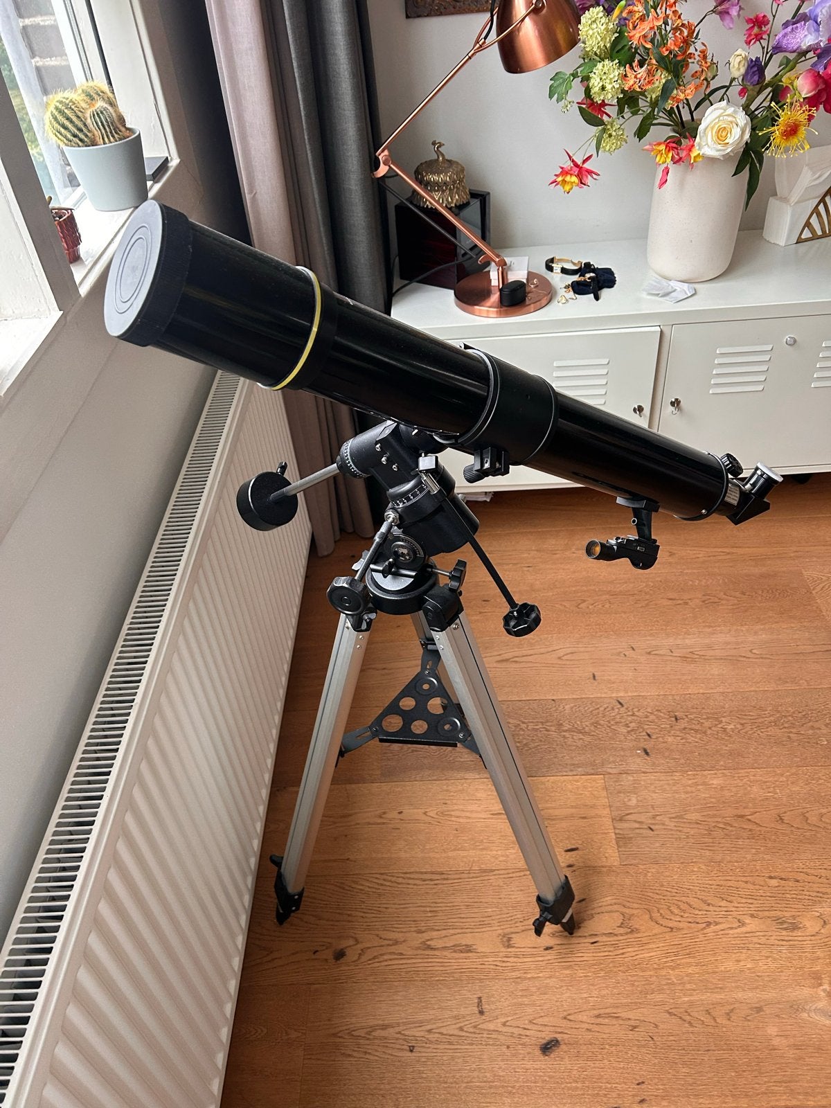National Geographic Lenzentelescoop met statief, Audio, Tv en Foto, Optische apparatuur | Telescopen, Ophalen, Lenzentelescoop (refractor)
