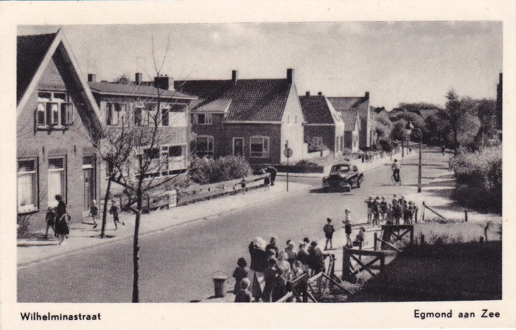 Ansichtkaart Wilhelminastraat Egmond aan Zee (1959), Verzenden, 1940 tot 1960, Gelopen, Noord-Holland