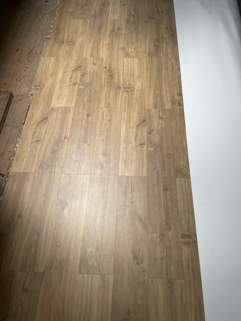 Laminaatvloer 9m2, Ophalen, Gebruikt, 50 tot 150 cm, 5 tot 10 m²