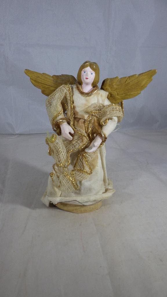 mooie goudkleurige engel, Diversen, Kerst, Ophalen of Verzenden, Gebruikt