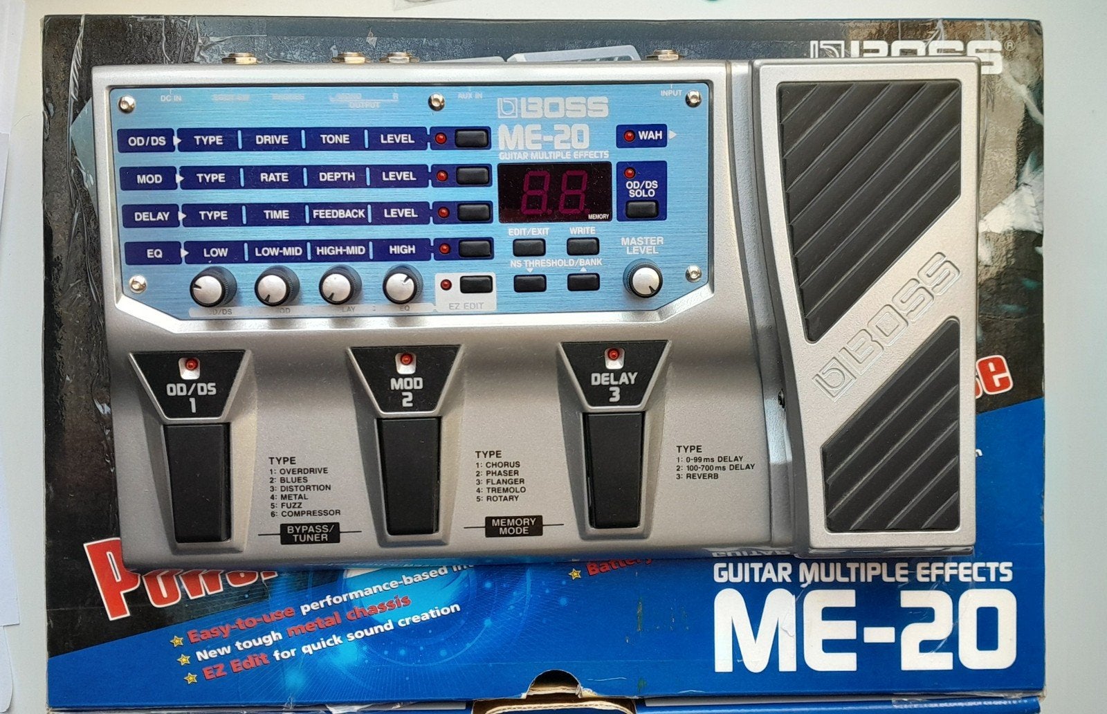 Boss ME-20 Gitaar Multi-effectpedaal, Ophalen of Verzenden, Zo goed als nieuw, Delay of Echo