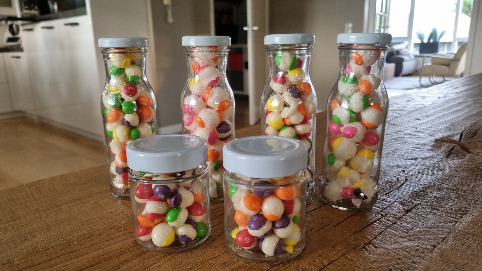 Freeze dried Skittles originele en Skitlles souer, Ophalen of Verzenden