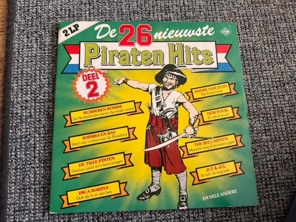 De 26 Nieuwste Piraten Hits Deel 2 - Dubbel LP, Ophalen, Gebruikt, 1980 - 1989, Dubbel-LP