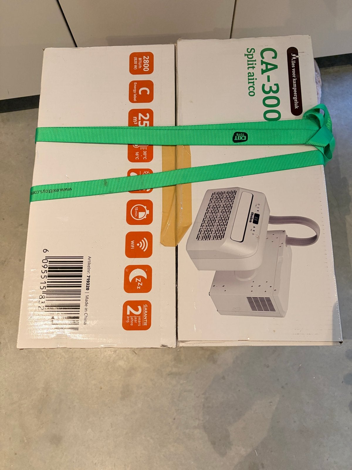 Obelink CA-3000 Split Airco voor Koelen, Ventileren, Caravans en Kamperen, Ophalen, Nieuw