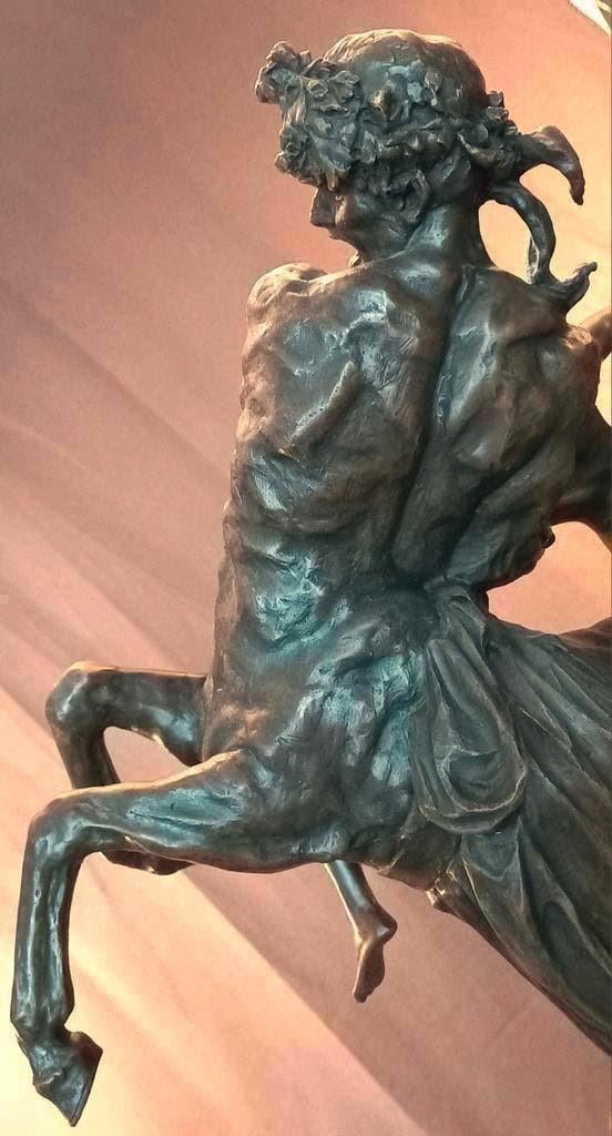 Bronzen beeld Satyr centaur Etruscan Brons Statuette, Antiek en Kunst, Antiek | Koper en Brons, Brons, Ophalen of Verzenden