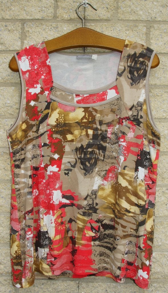 Dames shirt hemd met brede schouderbanden maat 50, Meerkleurig, Zo goed als nieuw, Setter, Shirt of Top