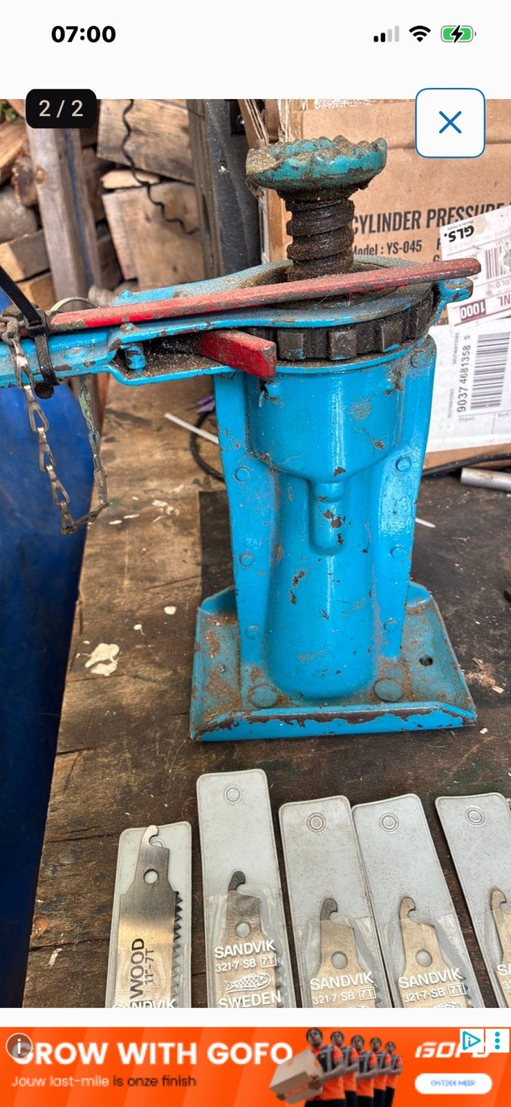 7  wood zaagjes /potkrikje, Doe-het-zelf en Verbouw, Gereedschap | Overige machines, Ophalen of Verzenden, Gebruikt
