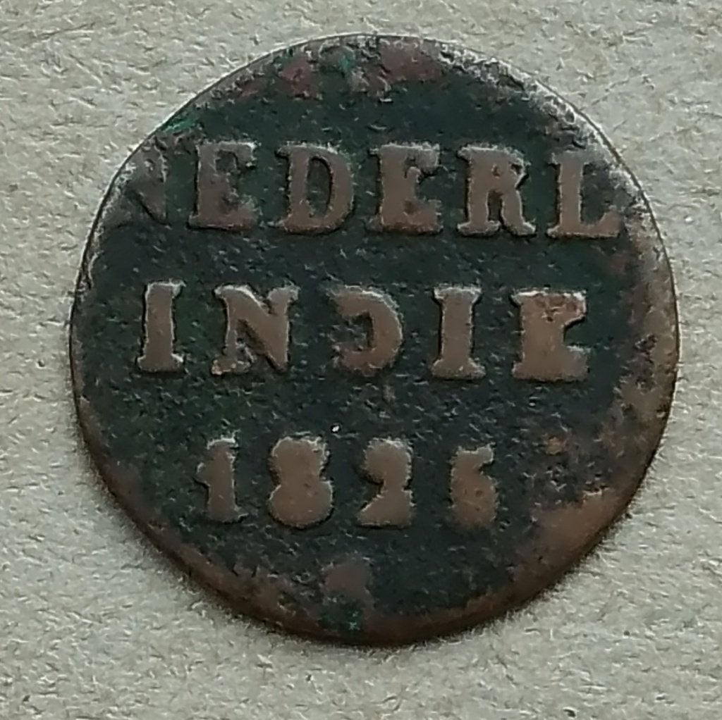 Nederlands Indië, 1/8 stuiver 1825 S, Ophalen of Verzenden, Zuidoost-Azië, Losse munt