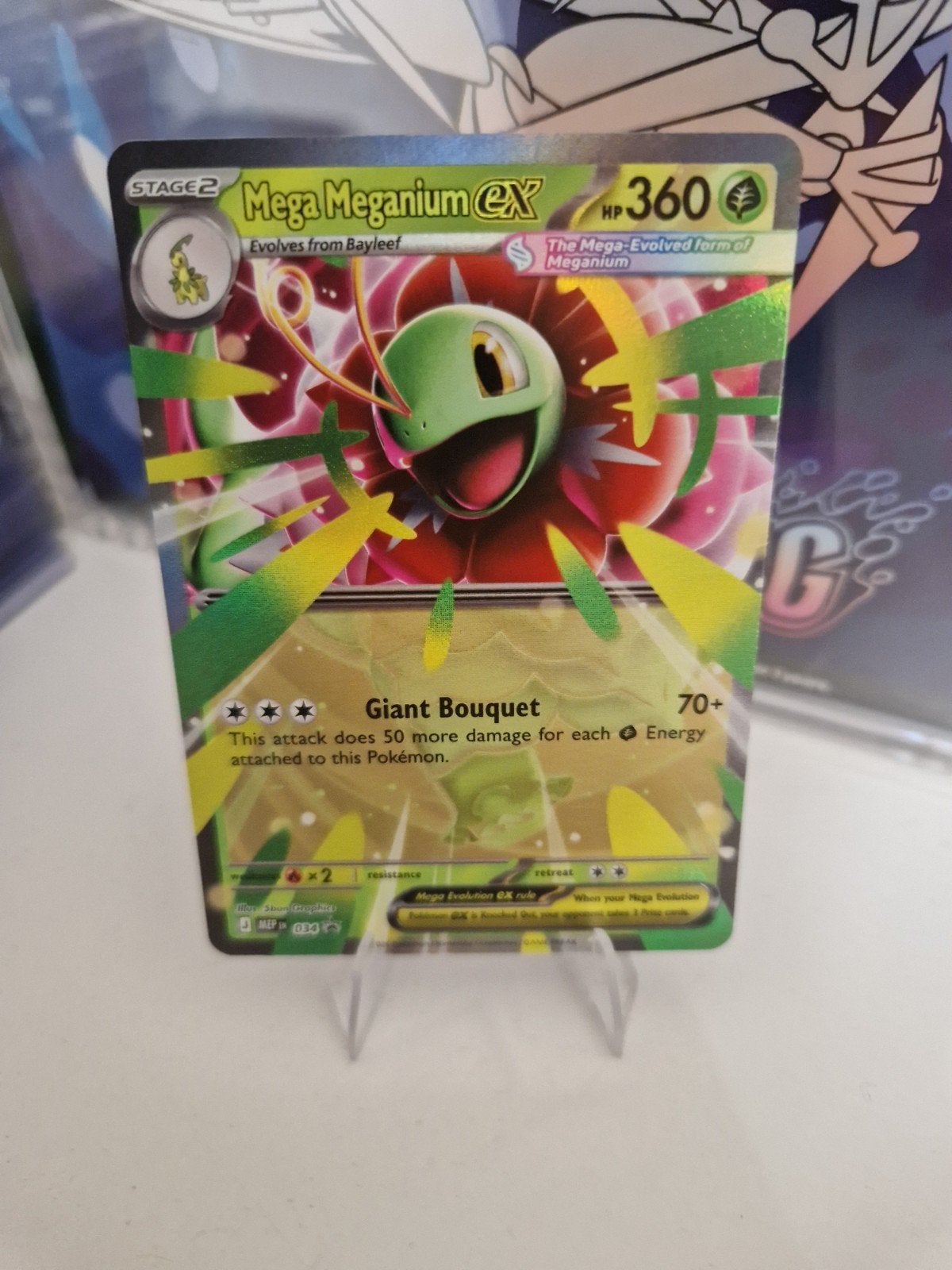 Mega Meganium EX 034 Promo, Ophalen of Verzenden