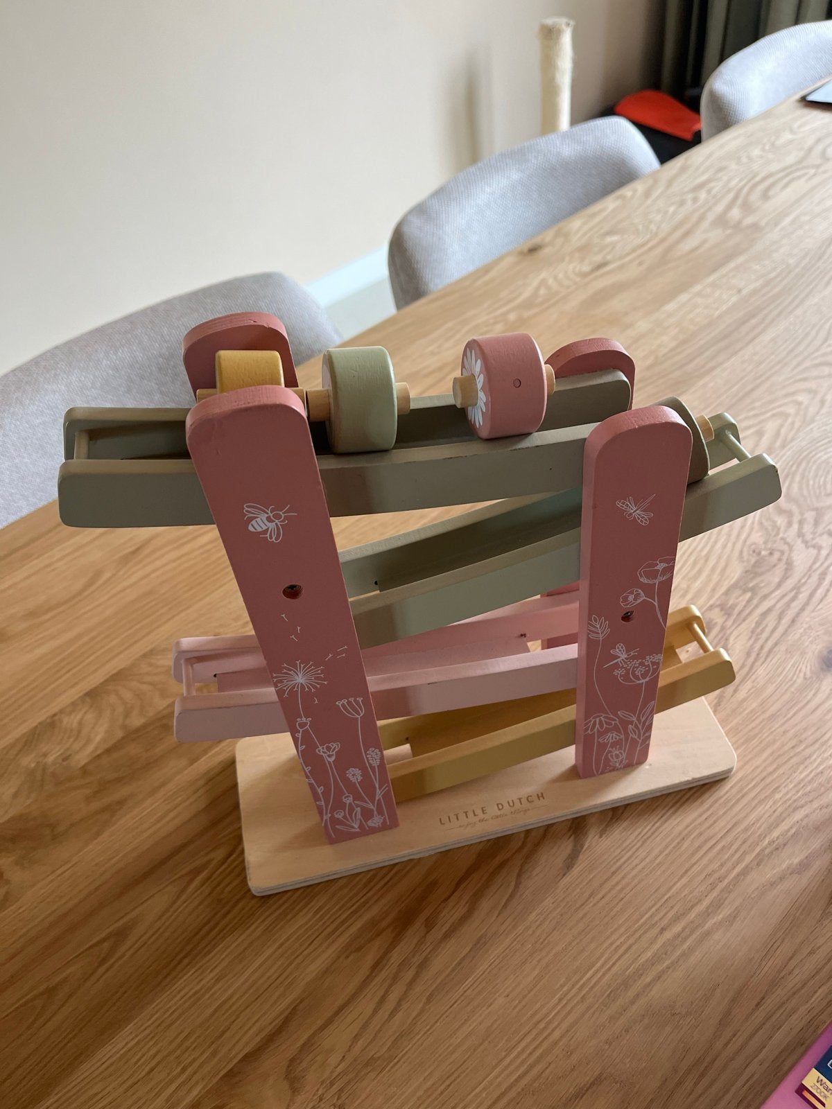 Little Dutch Dreumes Spel - Houten Rollerbaan, Kinderen en Baby's, Speelgoed | Houten speelgoed, Ophalen, Zo goed als nieuw, Overige typen