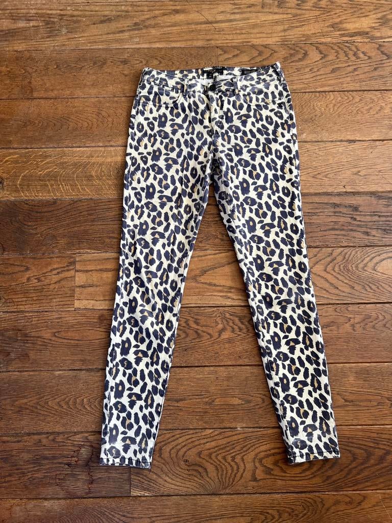 Scotch&Soda, broek La Bohemienne mt 30,lengte 32,panterprint, Kleding | Dames, Maat 38/40 (M), Bruin, Ophalen of Verzenden, Lang