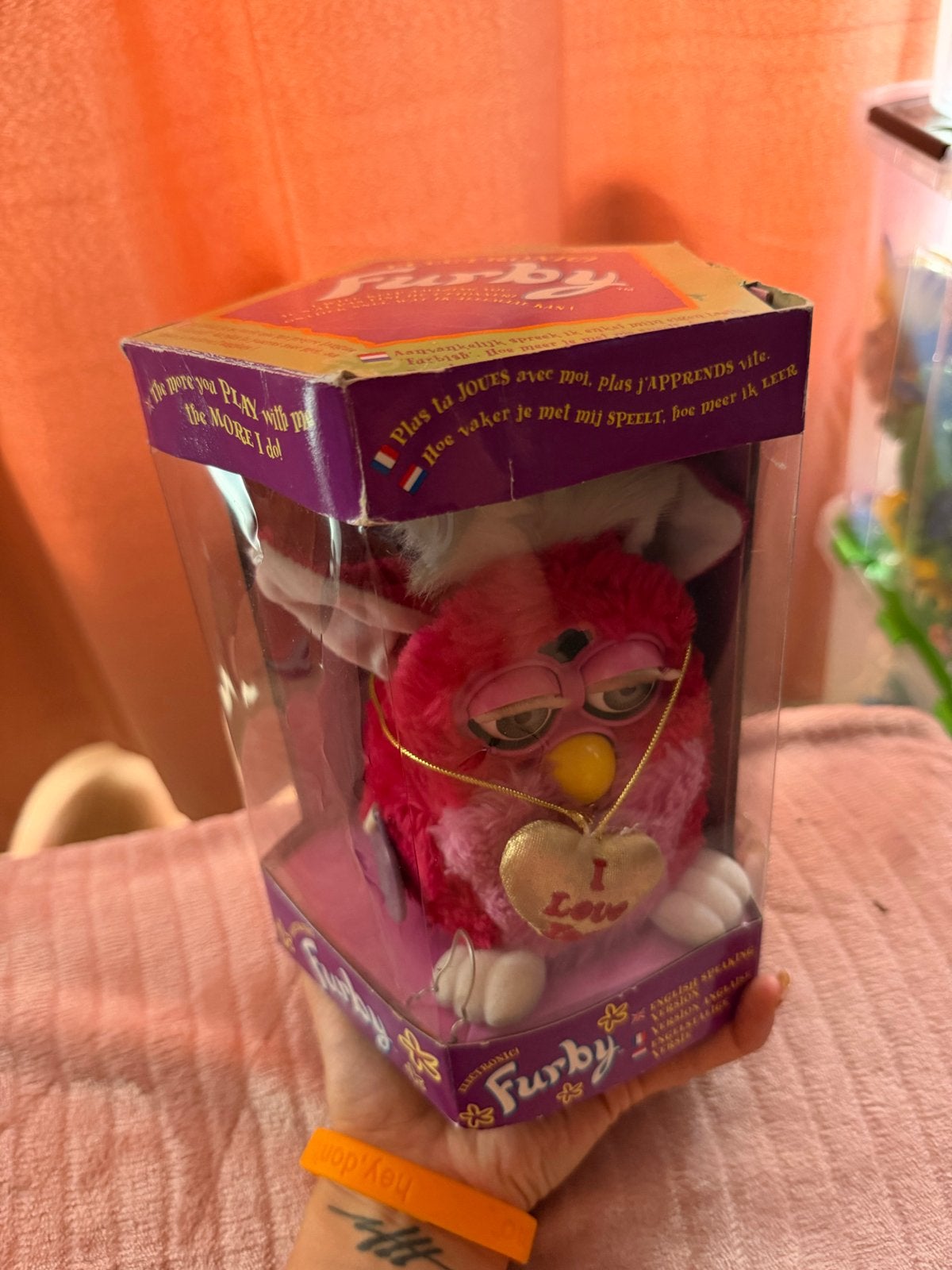 Vintage valentijns Furby Roze in doos linited edition, Ophalen of Verzenden, Zo goed als nieuw, Jongen of Meisje