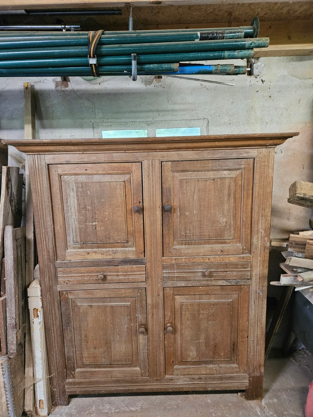 Massief eiken houten kast, Ophalen of Verzenden
