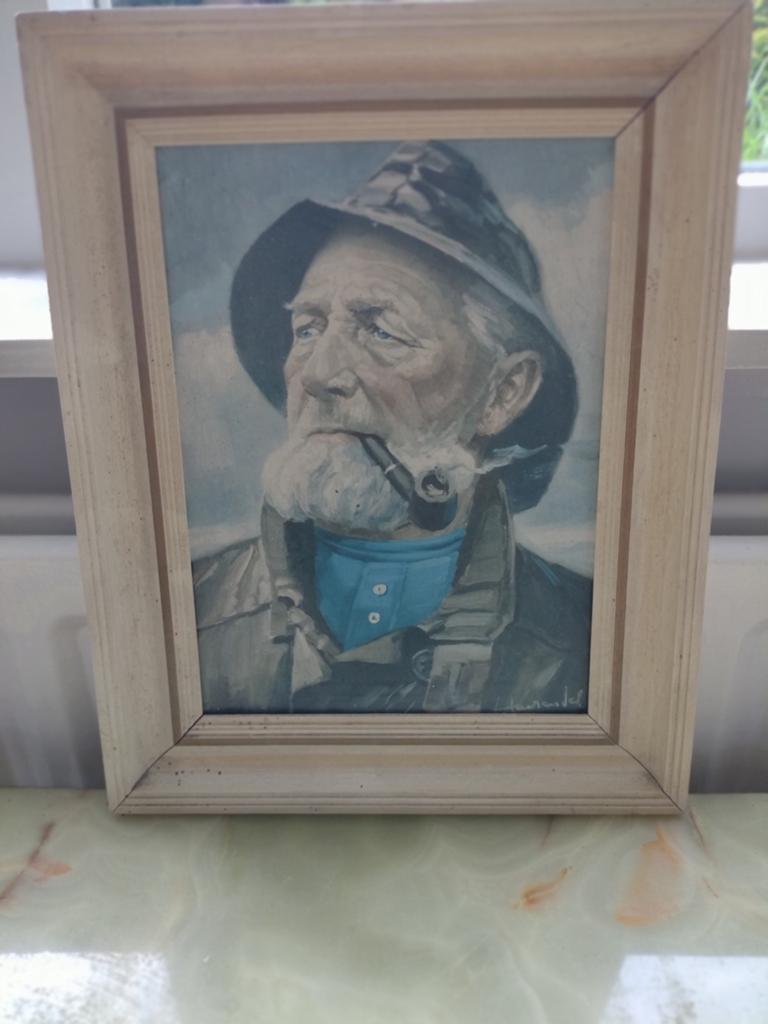 Harry Haerendel Visser" schilderij, Ophalen