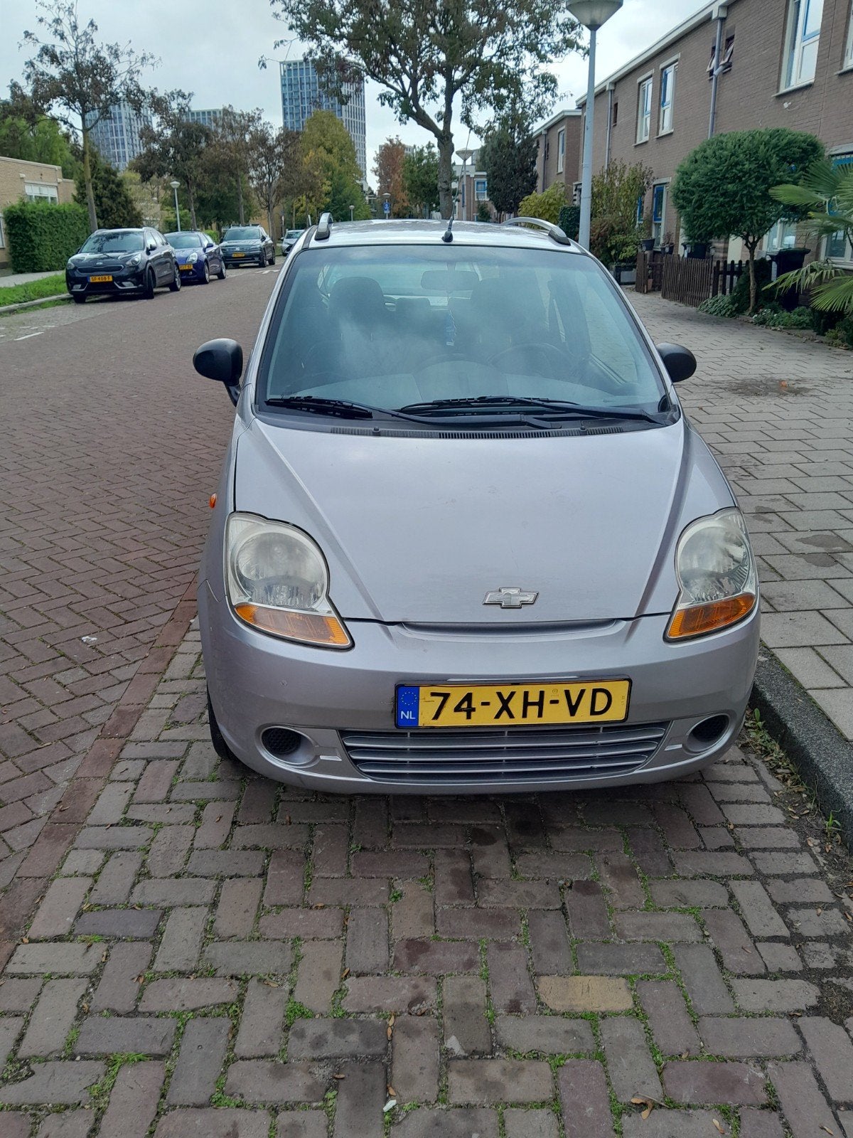 Chevrolet Matiz 0.8 2007 Grijs, Auto's, Voorwielaandrijving, Origineel Nederlands, 19 km/l, Particulier