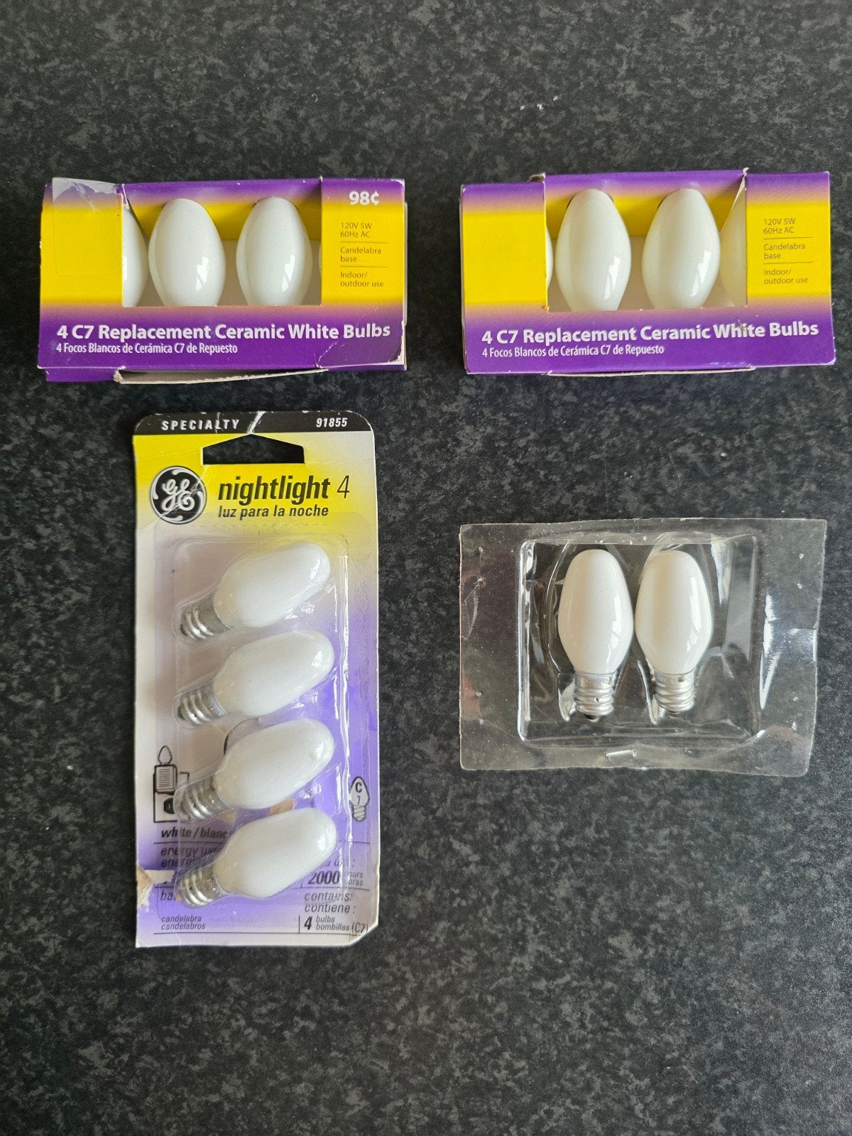 14 reserve Gloeilampen Lemax kerstdorp wit, Ophalen, Nieuw