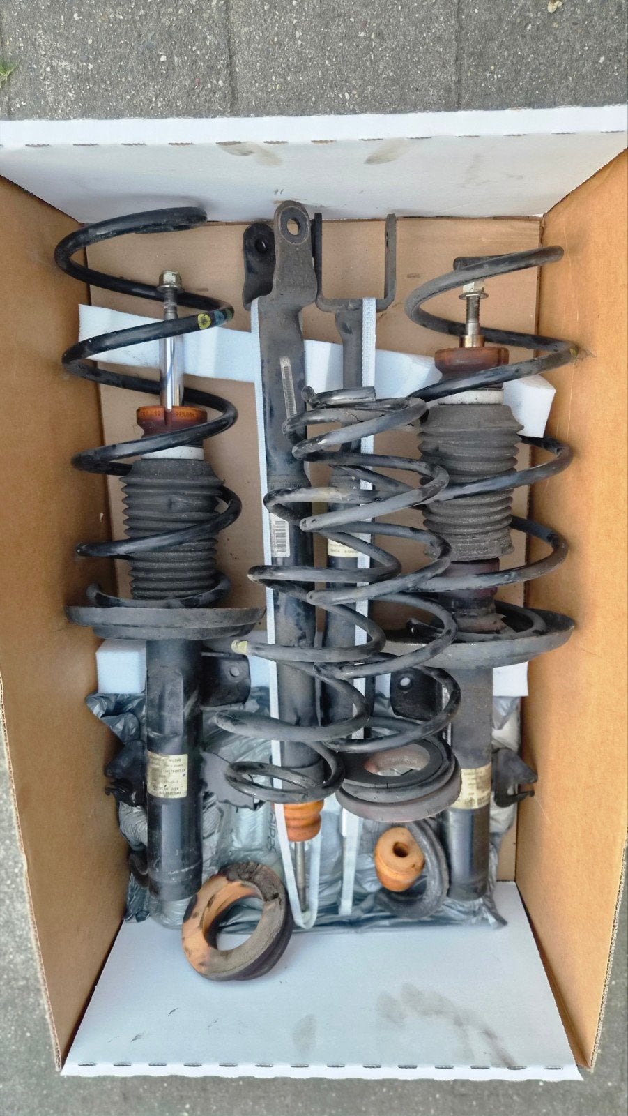 Schokdempers en veren set voor Alfa Romeo Giulietta 1750 QV, Auto-onderdelen, Ophalen of Verzenden, Gebruikt, Alfa Romeo