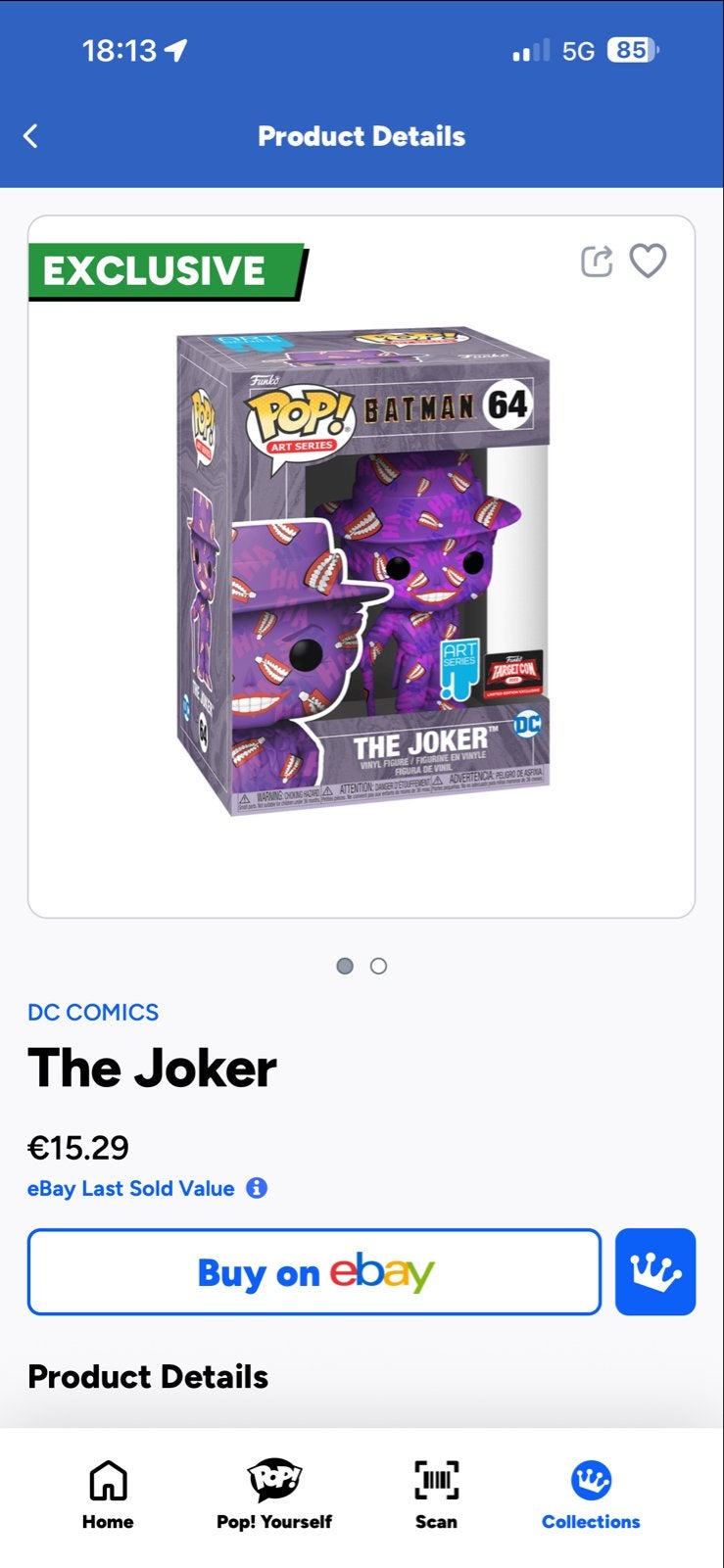 Funko Pop! The Joker Batman 64 Art Series Exclusief, Ophalen of Verzenden, Nieuw