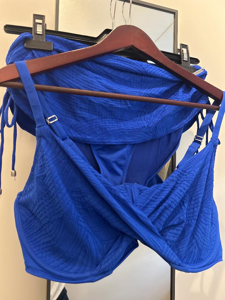 Bikini maat XL blauw, Ophalen, Zo goed als nieuw, Blauw, Bikini