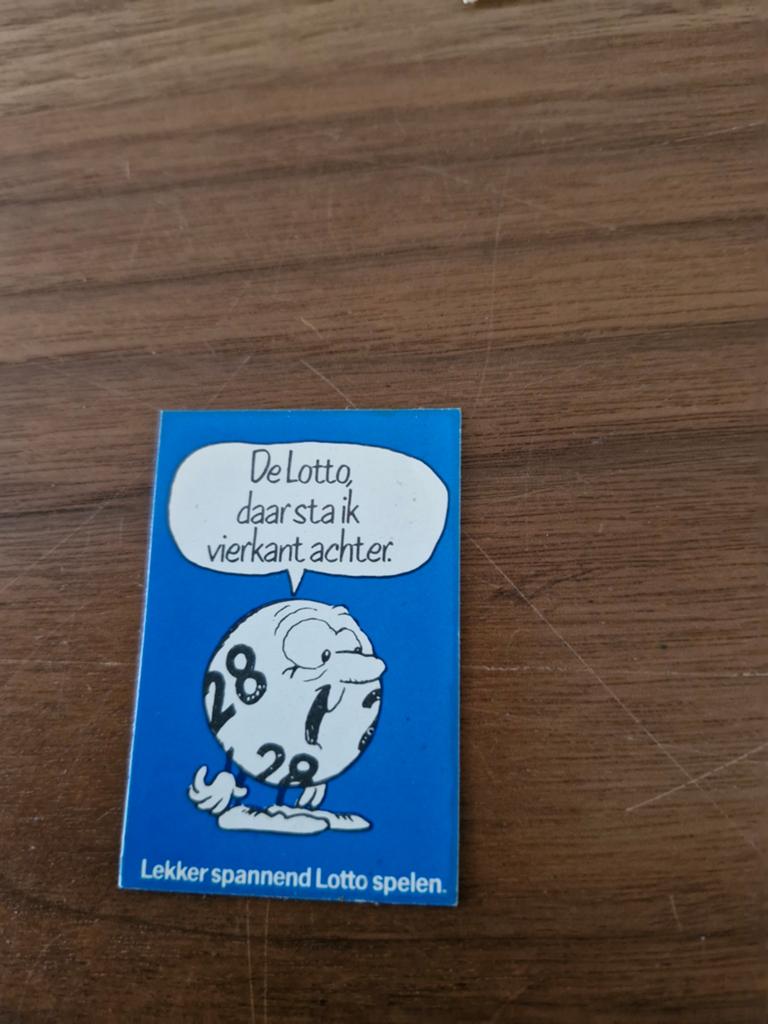 7522  Lotto Sticker - De Lotto, daar sta ik vierkant achte, Ophalen of Verzenden, Gebruikt, Overige typen