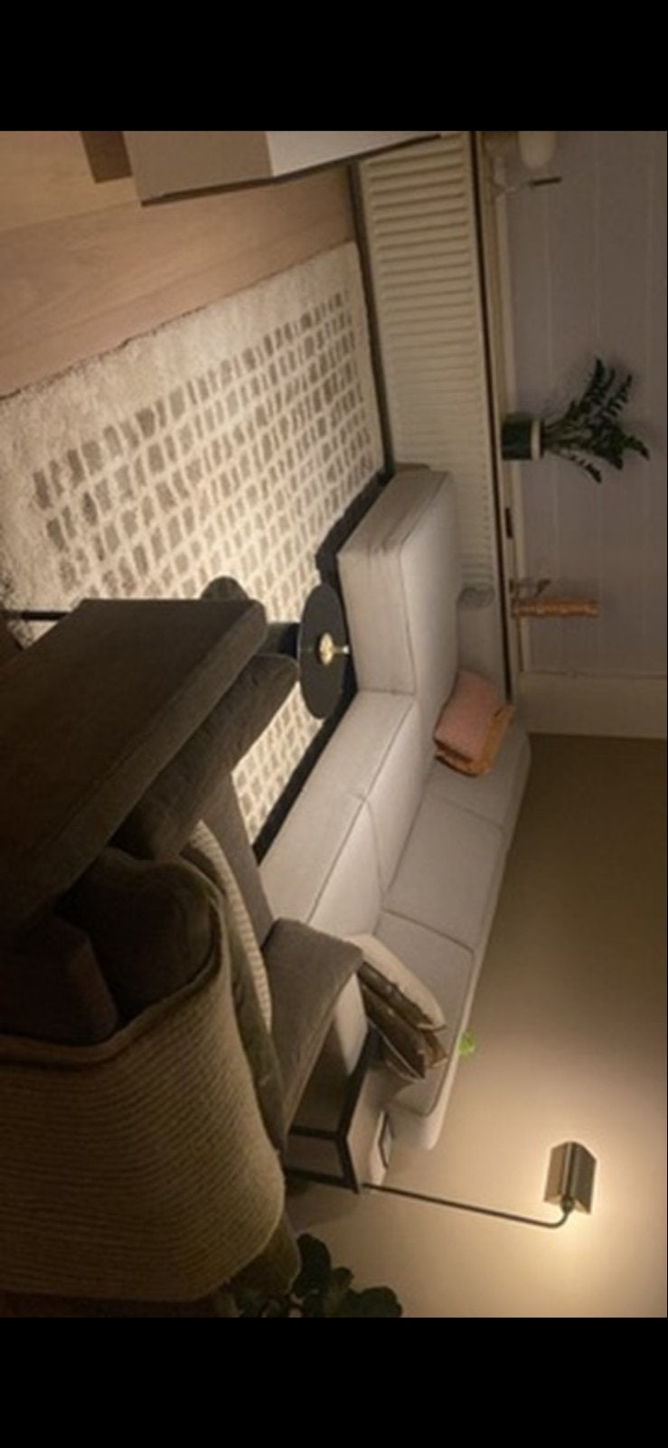 Grijze bank met chaise longue - moet zsm weg!, Huis en Inrichting, Ophalen, 250 tot 300 cm, Gebruikt, 125 tot 150 cm