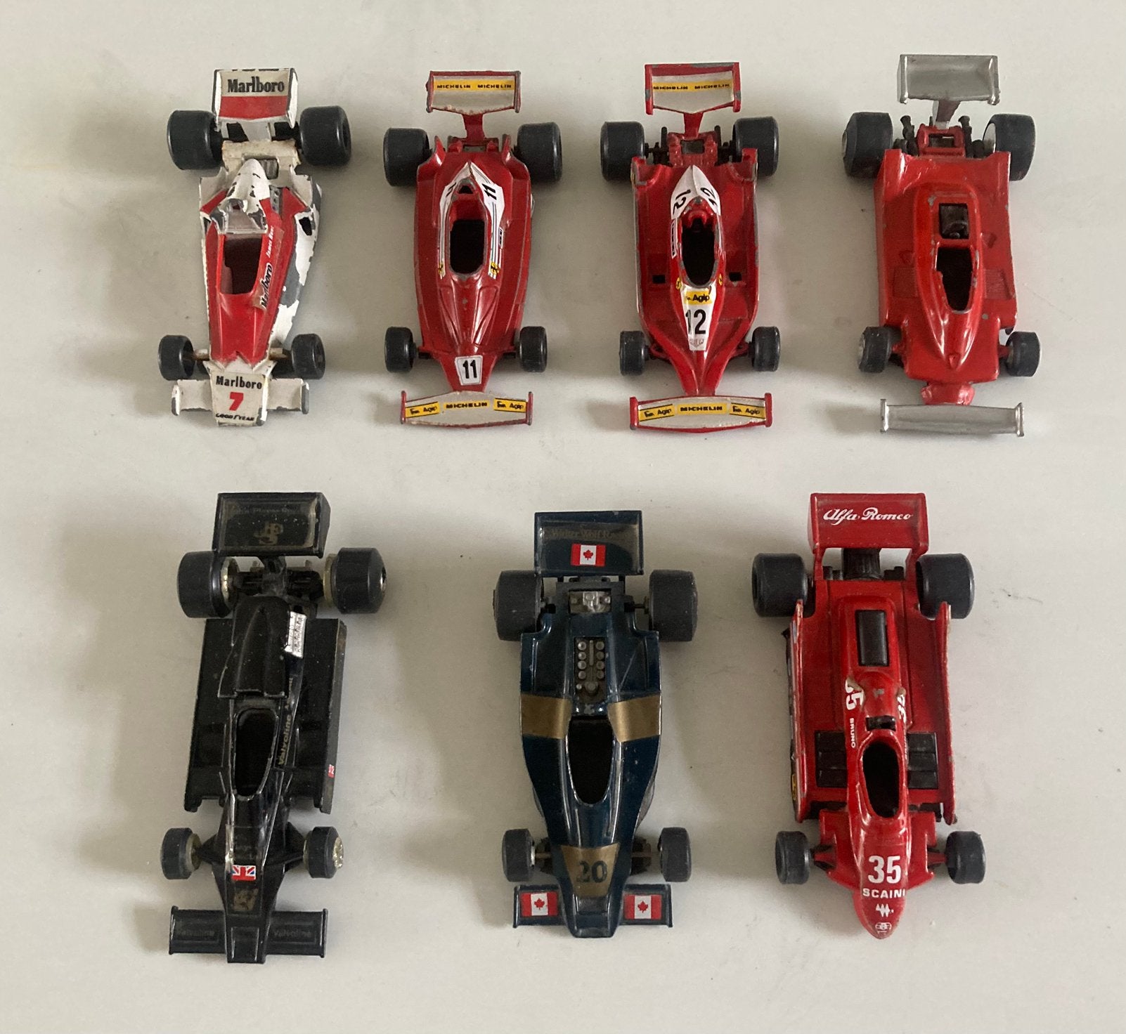 7 x yaxon Formule 1. Schaal 1:43, Ophalen of Verzenden, Gebruikt, Formule 1