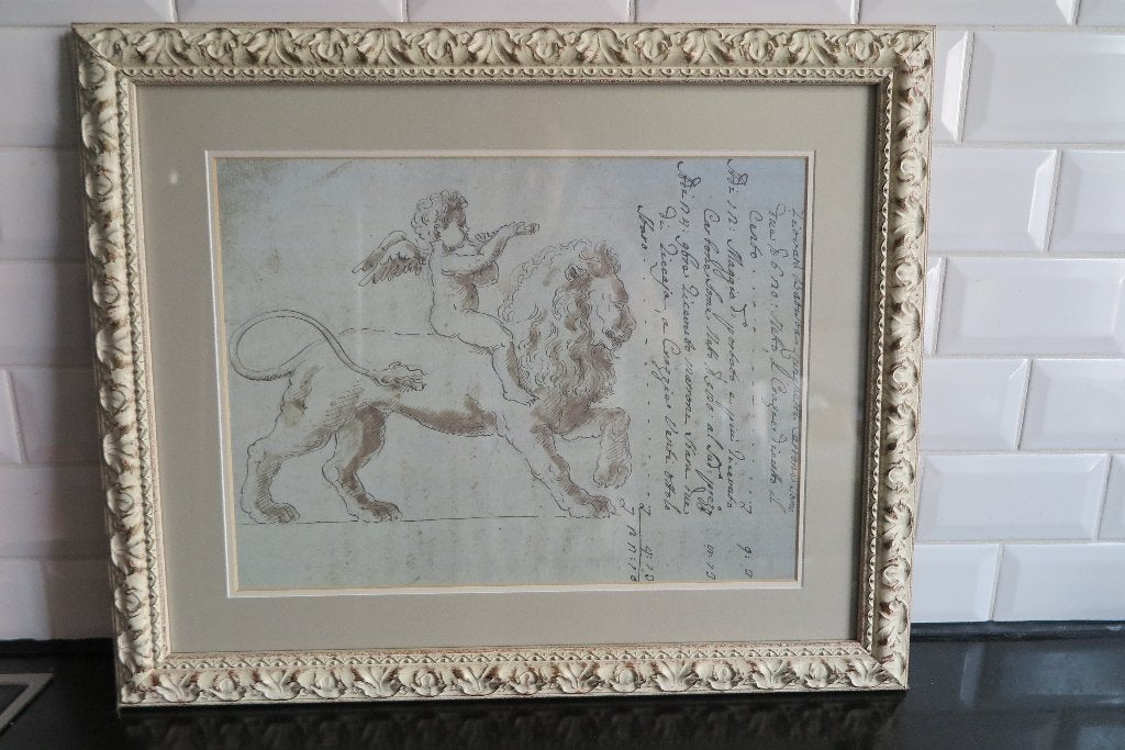 kunst in lijst, Antiek en Kunst, Kunst | Litho's en Zeefdrukken, Ingelijst, Ophalen of Verzenden, Dieren en Natuur, Overige techniek