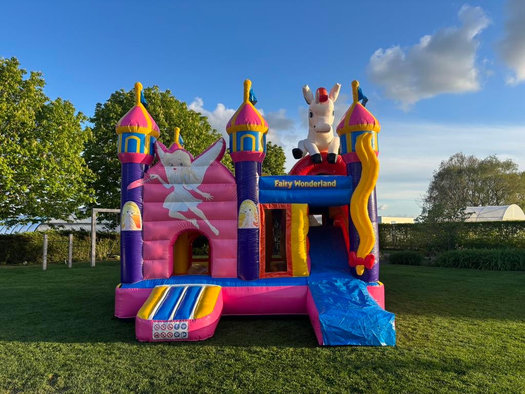 🦄 Mooi springkussen te huur!, Hobby en Vrije tijd, Feestartikelen | Verhuur, Nieuw, Verjaardag, Verzenden
