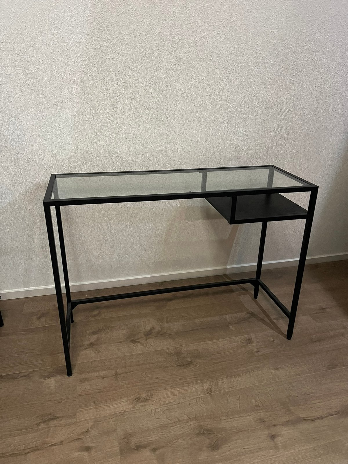 Ikea vittsjo kaptafel zwart met glazen plaat, Ophalen, Zo goed als nieuw