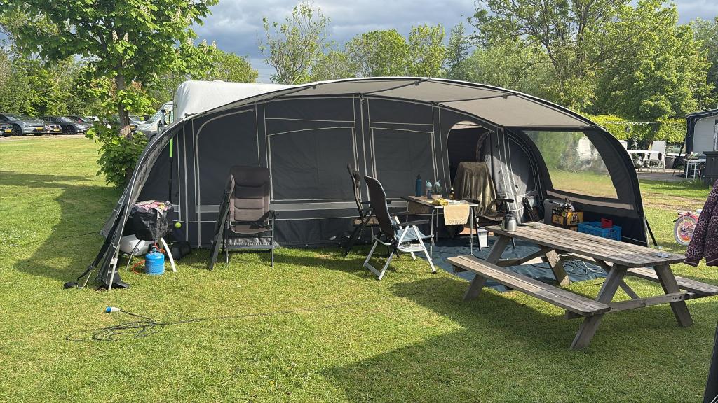 Fortex Aronde voortent inclusief luifel en petluifel., Caravans en Kamperen, Voortenten en Luifels, Ophalen, Gebruikt, Ten Cate All Season 200g/m2