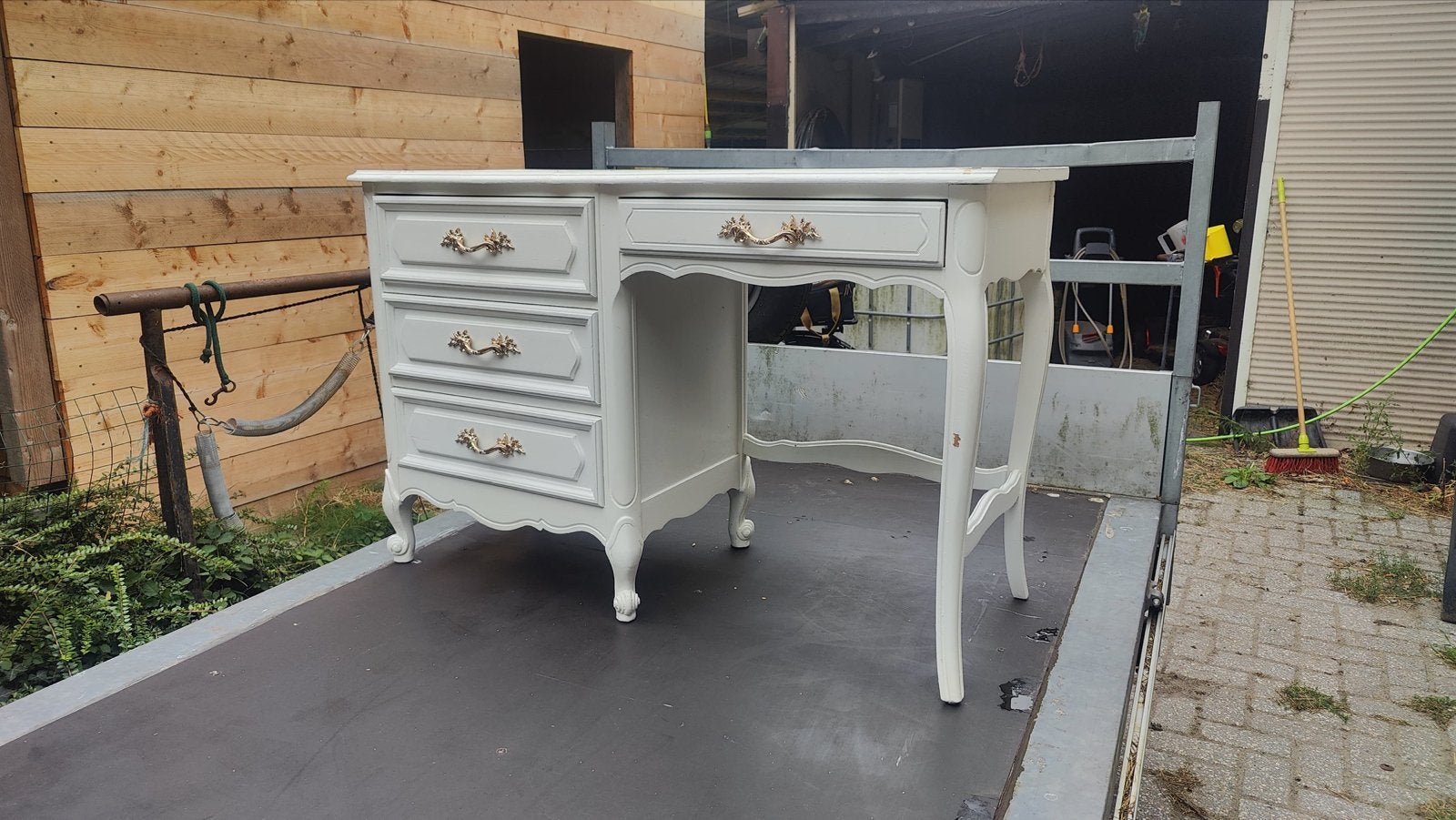 Vintage bureau, Huis en Inrichting, Ophalen, Gebruikt