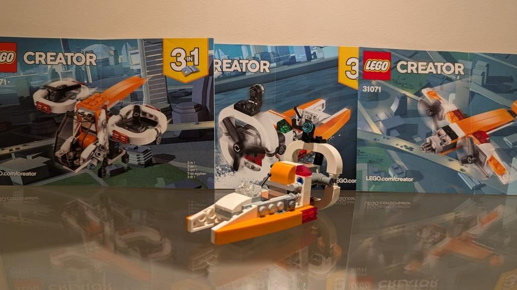 LEGO Creator 31071 Drone Racer, Ophalen of Verzenden, Zo goed als nieuw, Complete set, Lego